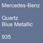 Preview: Mercedes-Benz, Quartz Blue Metallic, 935.